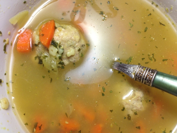 Sage Turkey Meatball soup